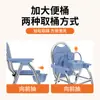 Silla de inodoro para ancianos, silla de baño multifuncional para el hogar, taburete de inodoro plegable con cubo, silla de inodoro móvil