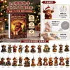 Calendario de Adviento Navideño Serie Vaca de las Tierras Altas 2026 Decoración de Árbol de Navidad Colgante Acrílico Caja Sorpresa