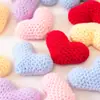 Accesorios de Ganchillo Hechos a Mano Terminados, Colgantes, Joyería, Decoraciones para Ropa, Accesorios de Tela para Zapatos y Calcetines, Formas de Corazón Decorativas