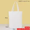 Bolsa de lona blanca en stock, bolsa de algodón promocional lisa, bolsa seca de lona de alta calidad, bolsa de lona para compras