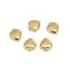 Acero Inoxidable Chapado en Oro Real Colgante Pequeño de Corazón de Durazno Colgante de Color Oro 18K Hecho a Mano Accesorios para Joyería DIY
