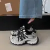 Nuevas zapatillas de plataforma gruesa funcionales para aumentar la altura, con cordones, estilo "dad shoes", versátiles para el verano, con bloques de color, transpirables, para deportes y actividades al aire libre, 2026