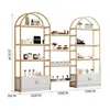 Vitrina de cosméticos producto salón de belleza gabinete estante vitrina de arte de uñas joyería estante de almacenamiento para cuidado de la piel multicapa