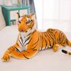 Venta al por mayor simulación muñeco de tigre juguete de peluche regalo de cumpleaños para niños regalo tigre del noreste muñeco de tela almohada logo