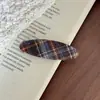 Pinza para el pelo de tela coreana a cuadros de alta gama, pinza para flequillo lateral, pinza BB simple de temperamento, todo a juego para pelos sueltos, accesorios para el pelo