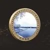 Moedas Comemorativas de Áreas Cênicas de Zhejiang: Lago Oeste de Hangzhou, Torre Leifeng, Ponte Quebrada, Três Lagos, Lua sobre o Lago, Medallas Comemorativas de Turismo do Pântano de Xixi