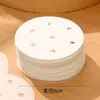 Papel para vaporera para cocer al vapor bollos, revestimientos para vaporera caseros de grado alimenticio, papel de aceite desechable antiadherente para cocer al vapor bollos al vapor