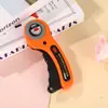 Cuchillo de Corte para Tela con Rodillo Manual Cuchillo de Corte para Tela de Cuero Cuchillo de Rodillo Portátil con Mango Ondulado Cuchillo de Utilidad Fabricante Venta al por Mayor