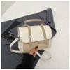 Comercio Exterior Versión Coreana Bolso Pequeño Cuadrado de Nicho para Mujer 2025 Nuevo Bolso de Hombro de Moda Bolso Cruzado Versátil Simple para el Trabajo
