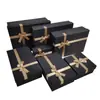 Caja de Regalo Negra para San Valentín Tapa Cielo y Tierra Caja de Regalo para Cosméticos Caja de Embalaje Grande Caja de Regalo para Labiales Caja Vacía Gama Alta