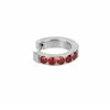 Brincos ear cuffs em forma de C cravejados de diamantes multicoloridos, anéis de osso da orelha em liga de titânio F136, piercings simples, brincos ear cuffs de joia em liga de titânio G23, atacado