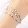 Cadena de Frijol Oval Hueco Acero Inoxidable Cadena DIY Accesorios para Collares Pulseras Material Cadena Accesorios de Moda
