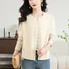 Cárdigan de Punto con Borlas y Cuello Redondo para Mujer, Nuevo Estiloso y Juvenil Abrigo Corto Suéter para Primavera y Otoño 2026, Chaqueta Ajustada