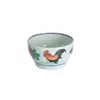 Contenedor Grande de Cerámica Azul y Blanco Vintage para Condimentos, Bol para Salsa para Restaurantes de Hot Pot