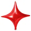 Balão de Folha de Alumínio Pequeno Estrela de Quatro Pontas de 10 Polegadas Balão Estrela de Quatro Pontas de 24 Polegadas Decoração de Festa de Aniversário