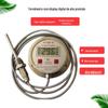 Termômetro digital de aço inoxidável, alta temperatura, baixa temperatura, digital, eletrônico, correia de temperatura, linha longa, sonda à prova d'água DTM-491