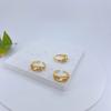 Anillo de Cobre Estilo Ins Europeo y Americano Chapado en Oro Real Micro-incrustado Anillo de Circonias Joyería de Anillo de Lujo Ligero de Alta Gama Abierto