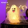 Decoración de Pastel de Halloween Arcilla Suave Figura Linda de Fantasma Ojos Chistosos Perlas de Azúcar Velas de Halloween Toppers Inserts