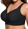 Sutiã Cruzado Estampado de Leopardo Mais Vendido da Amazon, Roupa Íntima de Gelatina Gel Tamanho Grande para Mulheres, Estilo Fino, Sem Costura, Sem Aro, Exportação