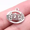 20x 17mm 1.2g Joias Multicor de Comércio Exterior Europa e Estados Unidos populares esportes Pingente de Nota Musical