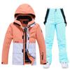 Traje de Esquí para Hombre y Mujer Traje Ropa de Trabajo Cálido Engrosado Estilo Coreano Snowboard Doble Tabla Traje de Pantalón de Snowboard Nuevo