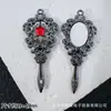 Accesorios de Estilo Oscuro Estilo Europeo y Americano Mariposa Negra Pistola Cruz de Rosa Colgante Pulsera de Cuentas DIY Collar