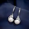 Collar de Perlas Artificiales para Mujer Regalo del Día de la Madre Moda Lujo Ligero Cadena para Clavícula de Mariposa Colgante de Perla de Concha Sintética