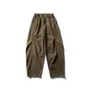 Nanxia Disguise 2025 Otoño Nuevo Estilo Americano Pantalones Cargo de Botones Estilo Cimitarra Modernos Geniales de Pierna Ancha Moda Casual