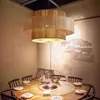 Lámpara Colgante Retro Estilo Japonés Wabi-Sabi con Estética Zen China para Salas de Té, Casas de Huéspedes, Cabinas de Restaurante, Habitaciones Privadas de Hotel y Mesas de Comedor con Focos