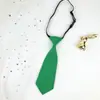 Mini Gravata Lisa Personalizada Ultra Curta para Mulheres, Estilo Preguiçoso Sem Gravata, Estilo Acadêmico Japonês Fofo, Marrom Retrô, Adequada para Meninos de Jardim de Infância