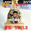 Nuevo Demon Slayer: Kimetsu No Yaiba Insignia Doble Destello Colección de Mercancía de Anime Tokitoru Muichiro Colgante Metálico para Mochila Semanal