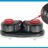 Abrazadera de cuerda de aleación de aluminio negra con punto transfronterizo, abrazadera de alambre para Pilates, placa de sujeción de cuerda automática para navegación en barco