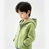 Roupas de Outono e Inverno para Crianças Novidade Veludo Austríaco Quente com Capuz Esportivo Solto Moletom para Meninos Tops Cardigan Roupas Infantis