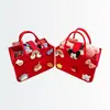 Bolso de Fieltro con Animales Lindos Personalizado, Bolsa de Almacenamiento de Gran Capacidad, Bolsa de Compras de Regalo de Cumpleaños, En Stock