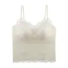 Estilo Fino Primavera/Verão 6112 Camisola Colete Renda Cílios Xadrez Roupa Íntima para Mulheres com Bojos Integrados Para Usar por Dentro/por Fora Costas Bonitas