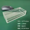 Caja Plástica Transparente Larga Ps para Empaque de Té y Almacenamiento de Póker, Forma Rectangular en Stock, Personalizable con Impresión de Logo