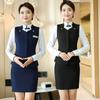 Profissional desgaste temperamento deusa fã aeromoça uniforme colete terno hotel recepção ferramentas salão beleza macacão