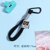 Cordón Trenzado a Mano Bloques de Color Llavero de Peluche Accesorios Colgante de Teléfono de Nylon Llavero con Mosquetón Al por Mayor