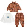 Conjunto de Roupa de Outono para Meninos, Roupa Esportiva Moderna com Zíper para Bebê, Roupas de Primavera e Outono para Meninos Bebês, Conjunto Infantil