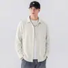 Camisa de manga larga estilo japonés de seda helada para hombre, nuevo modelo primavera y otoño 2026, holgada, cómoda, casual, versátil, tipo chaqueta