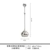 Estilo Europeo Lujo Ligero Metal Gotas de Agua Plata Portavelas Modelo Habitación Decoración Hogar Sala de Estar Escritorio Comedor Artesanía Decoración