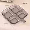 Bandeja de Almacenamiento con Compartimentos Plato para la Cena Bandeja de Almacenamiento para Jengibre y Ajo Bandeja de Condimentos para Cocina y Hogar Bandeja Multifuncional para Preparación de Alimentos