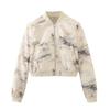 Jaqueta Casual de Moda Primavera e Verão Estilo Europeu e Americano Saia Tie-Dye Feminina Novo Estilo de Comércio Exterior
