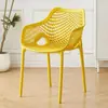 Silla de Plástico con Respaldo, Silla Casual para Comedor, Silla con Respaldo Estilo Nórdico, Silla de Comedor Simple Engrosada Moderna para Uso en el Hogar