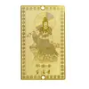 Suministrado Directamente por el Fabricante, Souvenirs Turísticos Lingyin de Hangzhou, Tarjeta Dorada del Dios de la Riqueza, Pegatina Trasera para Teléfono Móvil de Guanyin de Paz y Sabiduría, Portátil de Mano