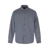 Camisa básica listrada vintage estilo japonês EIGHTISLAND para homens, blusa de manga comprida para outono, camisa da moda CS731