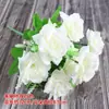 Flor Seca Única Flor de Seda Flor Artificial Buquê Decoração de Plástico Enfeites para Sala de Estar Arranjo de Flores Flor para Performance de Dança de Cerca