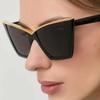 Novos Óculos de Sol de Moda Olho de Gato com Armação Grande Personalizados Tendência Versátil Elegantes Emagrecedores Óculos para Mulheres Óculos Europeus e Americanos Transfronteiriços