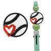 Pelota deportiva pelota cuentas se pueden usar cuerda DIY bolígrafo de cuentas fútbol fútbol voleibol baloncesto forma de cuentas cuentas de goma suave