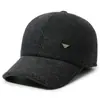 Gorra de invierno para hombre para exteriores, forrada de forro polar y engrosada, con protección para las orejas, gorra tipo pico de pato, adecuada para hombres de mediana edad y mayores, proporcionando calor y protección contra el frío
